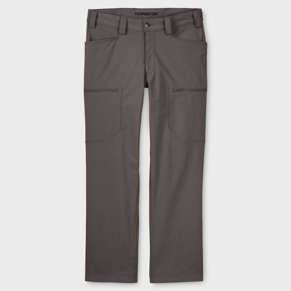 Duluth Flexpedition Standard Fit Cargo Pants Men's Gray 34x32 Stretch Hiking